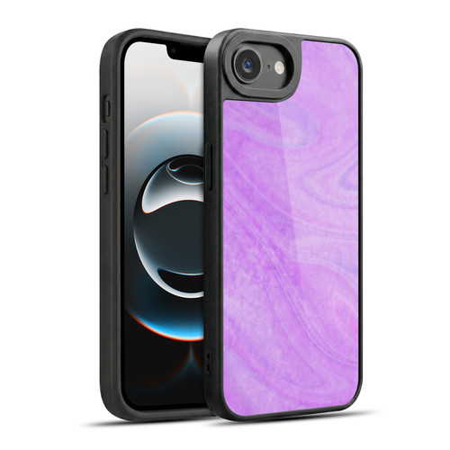 Suzan Lind Marble Swirls Purple Pink Gel Armour Case For Apple iPhone 16e / Apple iPhone 17e