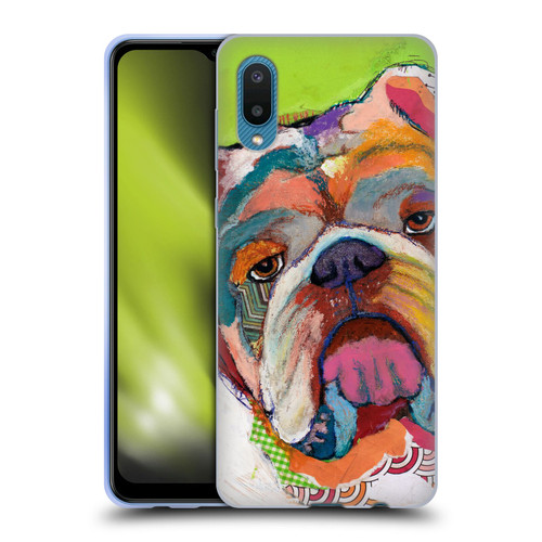 Michel Keck Dogs Bulldog Soft Gel Case for Samsung Galaxy A02/M02 (2021)