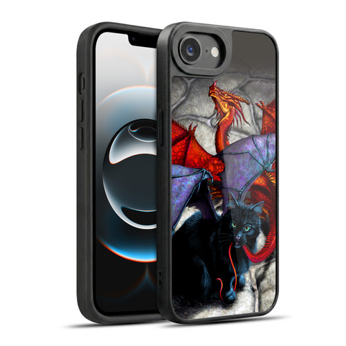 Stanley Morrison Dragons 3 Bat Winged Cat Vs Red Gel Armour Case For Apple iPhone 16e / Apple iPhone 17e