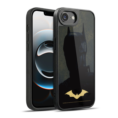 The Batman Neo-Noir Graphics Silhouette Gold Logo Gel Armour Case For Apple iPhone 16e / Apple iPhone 17e