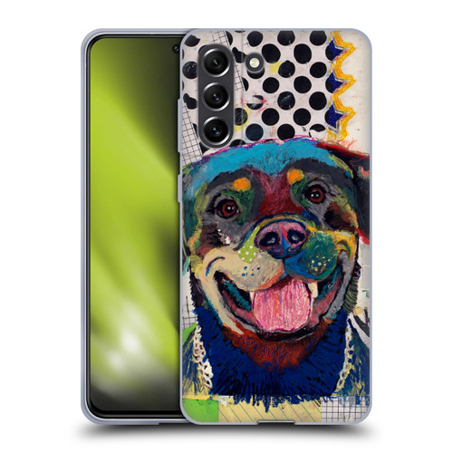 Michel Keck Dogs Rottweiler Soft Gel Case for Samsung Galaxy S21 FE 5G