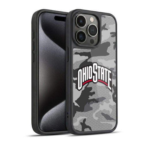 Ohio State University Logo Light Camou Gel Armour Case For Apple iPhone 15 Pro