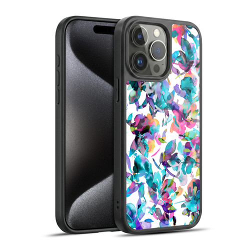 Ninola Botanical Patterns Watery Hibiscus Gel Armour Case For Apple iPhone 15 Pro Max