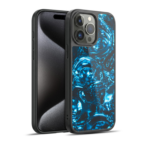 PLdesign Water Marbles Gel Armour Case For Apple iPhone 15 Pro Max