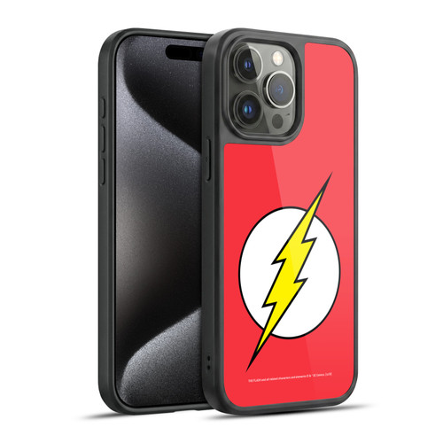 The Flash DC Comics Logo Plain Gel Armour Case For Apple iPhone 15 Pro Max