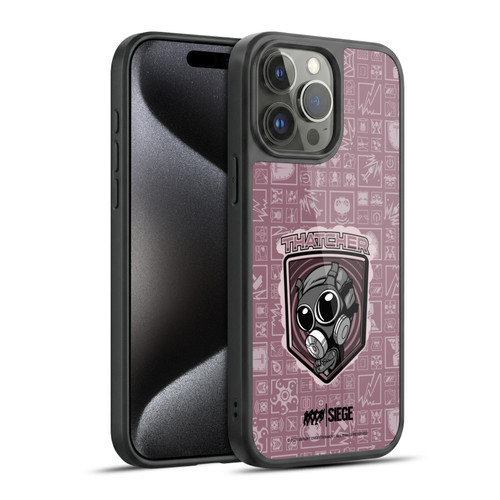Tom Clancy's Rainbow Six Siege Chibi Operators Thatcher Gel Armour Case For Apple iPhone 15 Pro Max