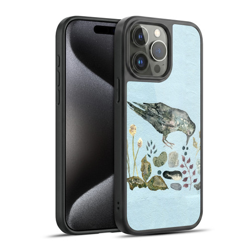 Wyanne Birds Fallen Blueberries Gel Armour Case For Apple iPhone 15 Pro Max