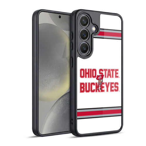 Ohio State University Logo White Stripes Gel Armour Case For Samsung Galaxy S24 5G