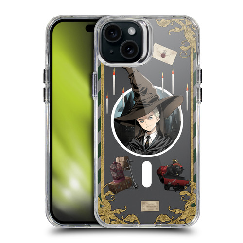 Harry Potter 25th Anniversary Anime Draco Malfoy SHOCKPROOF BUMPER CASE COMPATIBLE WITH Apple iPhone 15 Plus & MAGSAFE