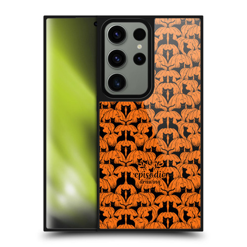 Episodic Drawing Spooky Patterns Pink Moth Gel Armour Case For Samsung Galaxy S24 Ultra 5G