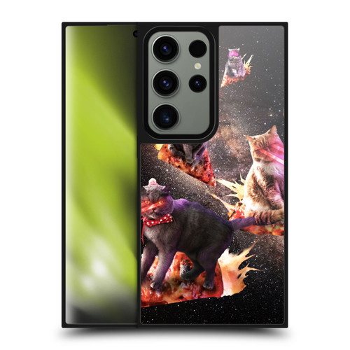 Random Galaxy Space Cat Fire Pizza Gel Armour Case For Samsung Galaxy S24 Ultra 5G