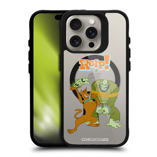 Scooby-Doo Character Art Capture BLACK SHOCKPROOF BUMPER CASE COMPATIBLE WITH Apple iPhone 15 Pro & MAGSAFE
