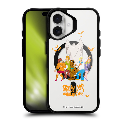 Scooby-Doo Character Art Group Halloween BLACK SHOCKPROOF BUMPER CASE COMPATIBLE WITH Apple iPhone 16 & MAGSAFE
