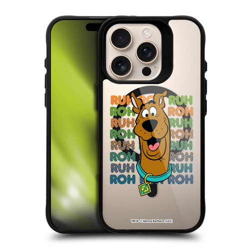 Scooby-Doo Character Art Silly BLACK SHOCKPROOF BUMPER CASE COMPATIBLE WITH Apple iPhone 16 Pro & MAGSAFE