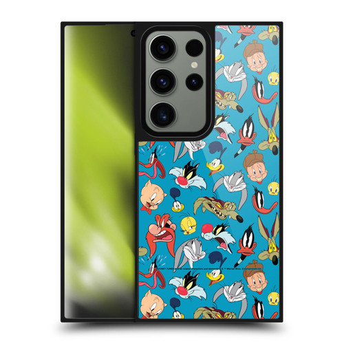 Looney Tunes Patterns Head Shots Gel Armour Case For Samsung Galaxy S24 Ultra 5G