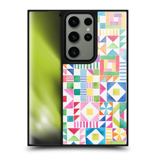 Ninola Colourful Prints Geometric Patchwork Gel Armour Case For Samsung Galaxy S24 Ultra 5G