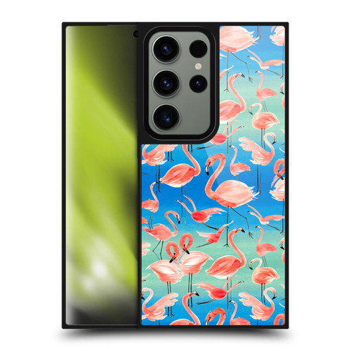 Ninola Patterns Flamingos Gel Armour Case For Samsung Galaxy S24 Ultra 5G