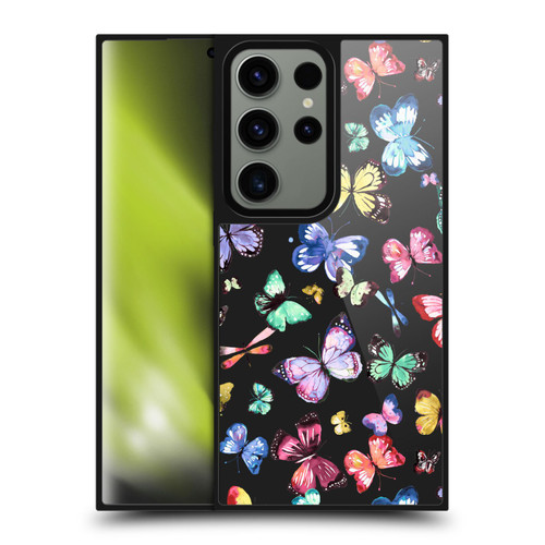 Ninola Patterns 4 Butterflies Black Multi Gel Armour Case For Samsung Galaxy S24 Ultra 5G