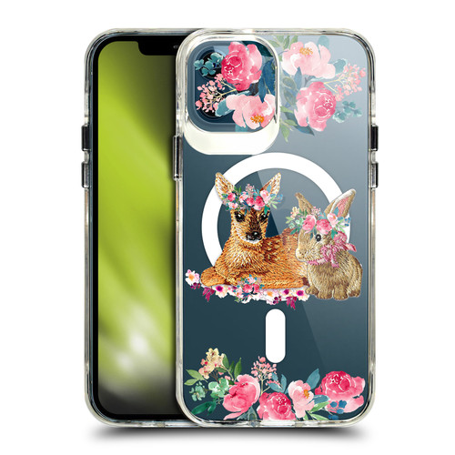 Monika Strigel Flower Collection Fawn & Bunny SHOCKPROOF BUMPER CASE COMPATIBLE WITH Apple iPhone 12 / iPhone 12 Pro & MAGSAFE