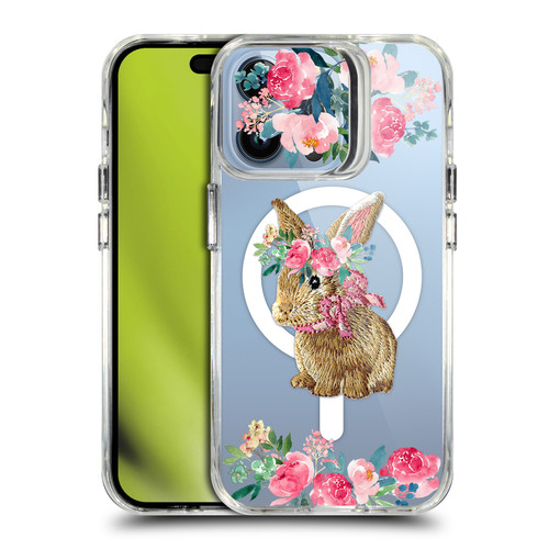 Monika Strigel Flower Collection Bunny SHOCKPROOF BUMPER CASE COMPATIBLE WITH Apple iPhone 13 Pro & MAGSAFE