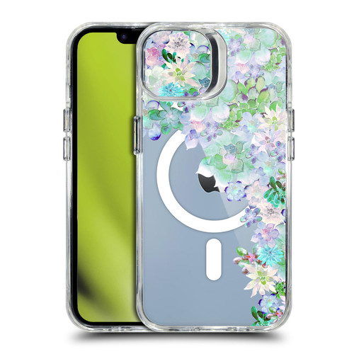 Monika Strigel Flower Collection My Succulent Garden SHOCKPROOF BUMPER CASE COMPATIBLE WITH Apple iPhone 14 & MAGSAFE
