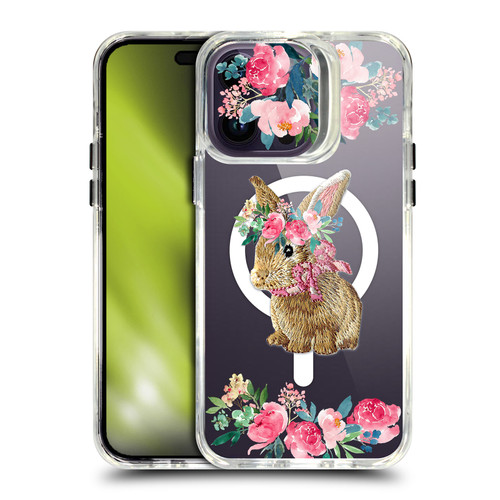Monika Strigel Flower Collection Bunny SHOCKPROOF BUMPER CASE COMPATIBLE WITH Apple iPhone 14 Pro Max & MAGSAFE