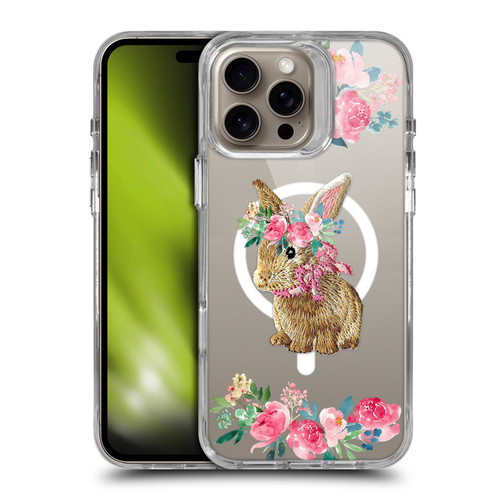 Monika Strigel Flower Collection Bunny SHOCKPROOF BUMPER CASE COMPATIBLE WITH Apple iPhone 16 Pro Max & MAGSAFE