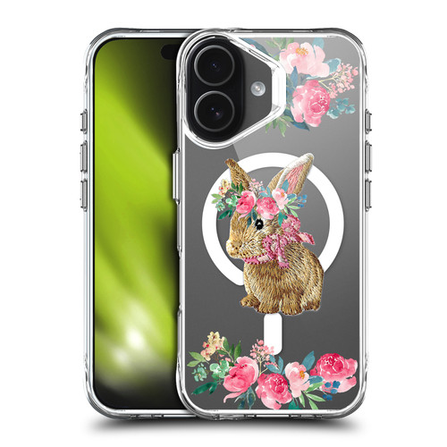 Monika Strigel Flower Collection Bunny SHOCKPROOF BUMPER CASE COMPATIBLE WITH Apple iPhone 17 & MAGSAFE