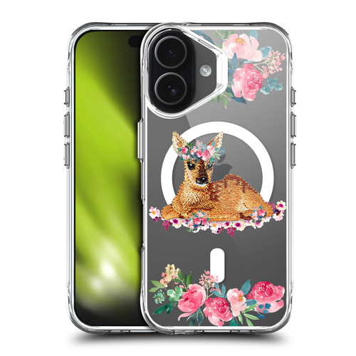 Monika Strigel Flower Collection Fawn SHOCKPROOF BUMPER CASE COMPATIBLE WITH Apple iPhone 17 & MAGSAFE