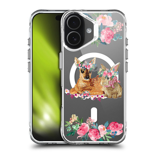 Monika Strigel Flower Collection Fawn & Bunny SHOCKPROOF BUMPER CASE COMPATIBLE WITH Apple iPhone 17 & MAGSAFE