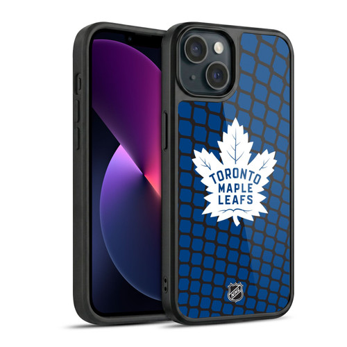 NHL Toronto Maple Leafs Net Pattern Gel Armour Case For Apple iPhone 13