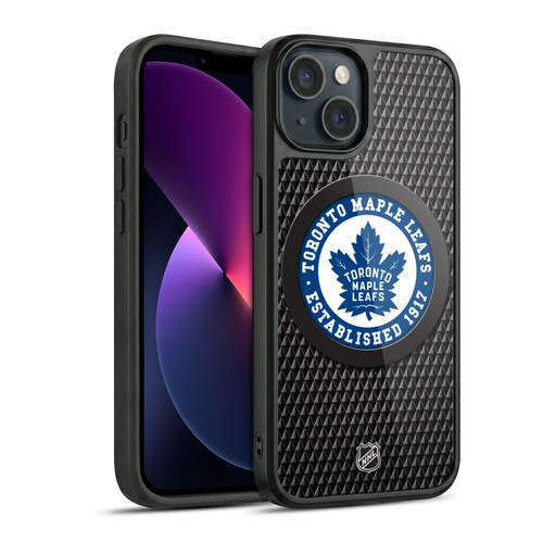 NHL Toronto Maple Leafs Puck Texture Gel Armour Case For Apple iPhone 13