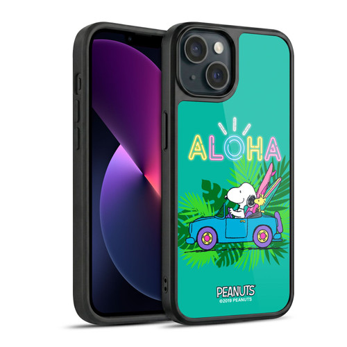 Peanuts Snoopy Aloha Disco Tropical Surf Gel Armour Case For Apple iPhone 13
