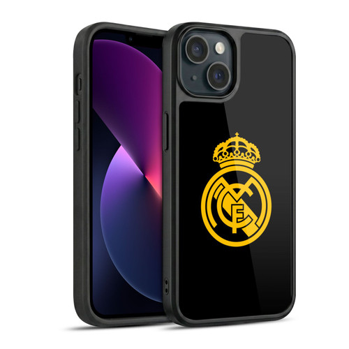 Real Madrid CF Origin Gold Logo Gel Armour Case For Apple iPhone 13