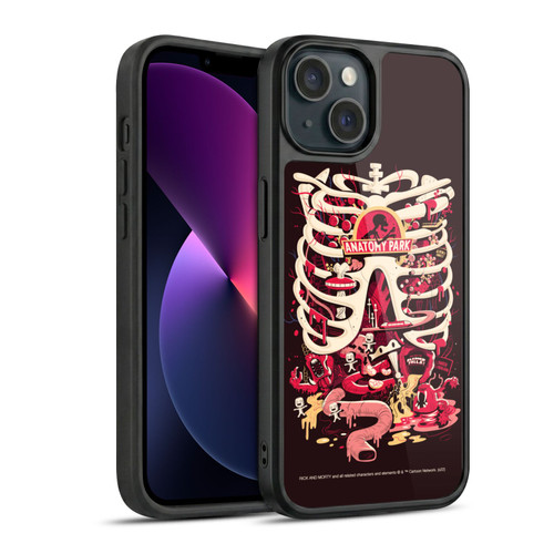 Rick And Morty Season 1 & 2 Graphics Anatomy Park Gel Armour Case For Apple iPhone 13