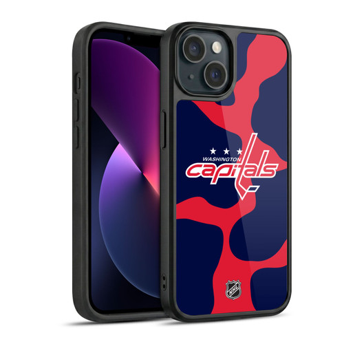 NHL Washington Capitals Cow Pattern Gel Armour Case For Apple iPhone 13