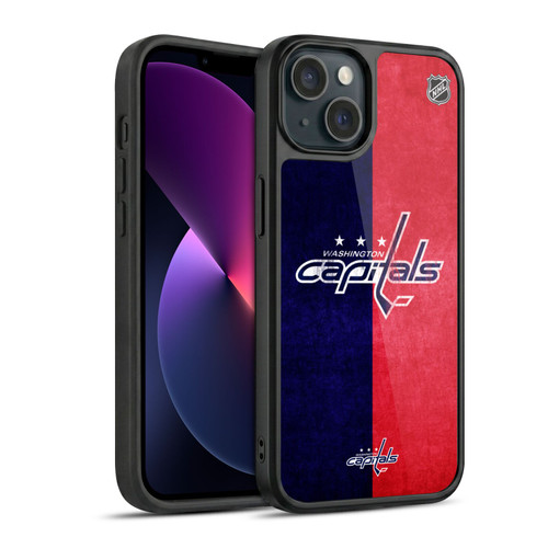 NHL Washington Capitals Half Distressed Gel Armour Case For Apple iPhone 13