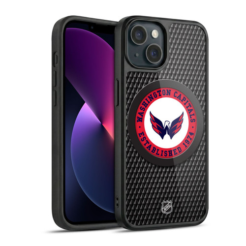 NHL Washington Capitals Puck Texture Gel Armour Case For Apple iPhone 13