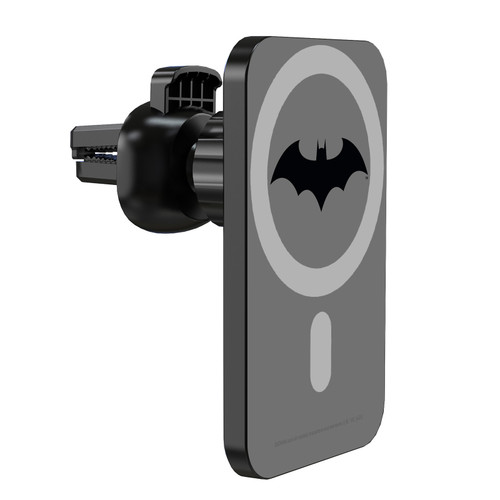 Batman DC Comics Logos and Comics Hush Collage Magnetic Car Phone Mount with Wireless Charger - Black MagSafe iPhone and Android Qi Devices