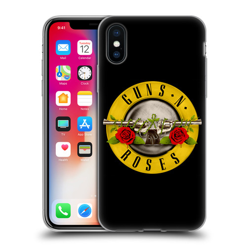 Guns N' Roses Key Art Bullet Logo Soft Gel Case for Apple iPhone X / iPhone XS & MagSafe