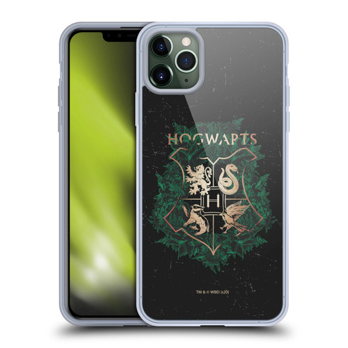 Harry Potter Deathly Hallows XXXI Hogwarts Crest 2 Soft Gel Case for Apple iPhone 11 Pro Max & MagSafe