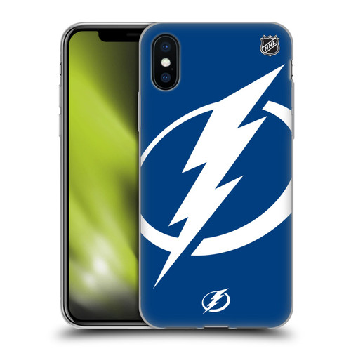 NHL Tampa Bay Lightning Oversized Soft Gel Case for Apple iPhone X / iPhone XS & MagSafe