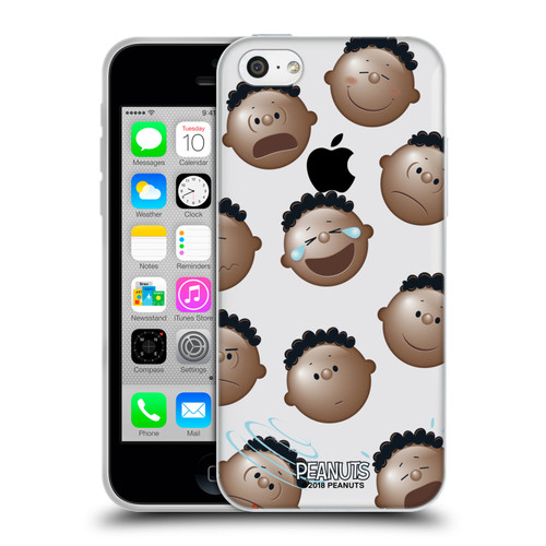 Peanuts Character Patterns Head Emotions Soft Gel Case for Apple iPhone 5c