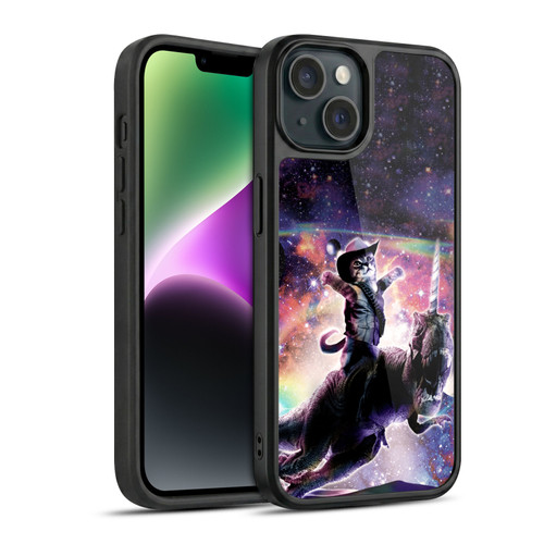Random Galaxy Space Cat Dinosaur Unicorn Gel Armour Case For Apple iPhone 14