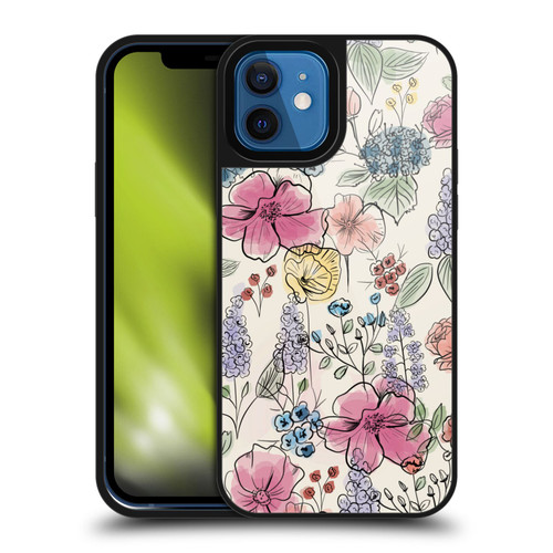 Anis Illustration Floral Pattern Wild Garden Gel Armour Case For Apple iPhone 12 / iPhone 12 Pro