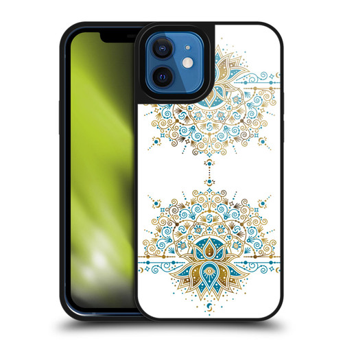 Cat Coquillette Patterns 6 Lotus Bloom Mandala 2 Gel Armour Case For Apple iPhone 12 / iPhone 12 Pro