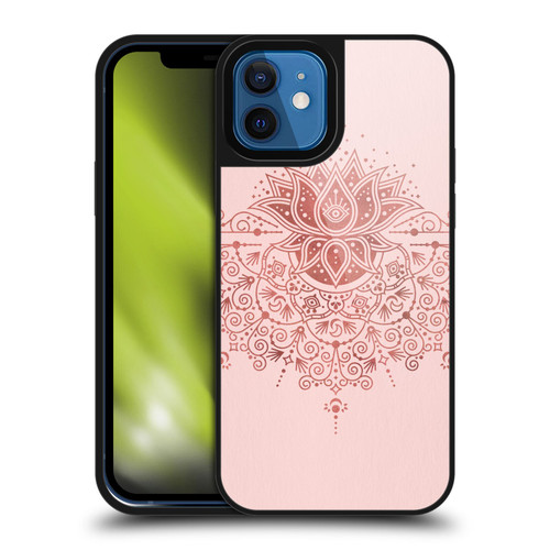 Cat Coquillette Patterns 6 Lotus Bloom Mandala 3 Gel Armour Case For Apple iPhone 12 / iPhone 12 Pro