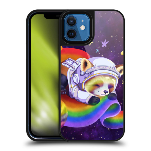 Carla Morrow Rainbow Animals Red Panda Sleeping Gel Armour Case For Apple iPhone 12 / iPhone 12 Pro