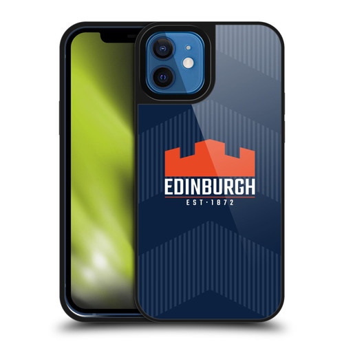 Edinburgh Rugby Graphics Lines Gel Armour Case For Apple iPhone 12 / iPhone 12 Pro