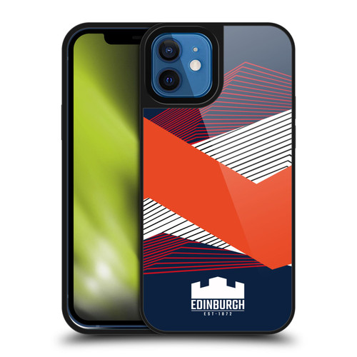 Edinburgh Rugby Graphics Shapes Gel Armour Case For Apple iPhone 12 / iPhone 12 Pro